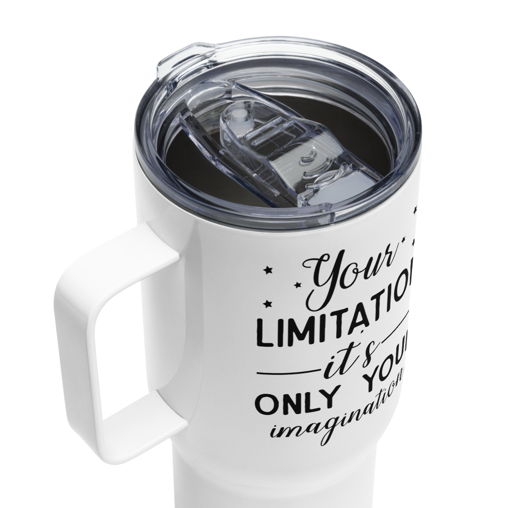 Limitation Travel mug with a handle