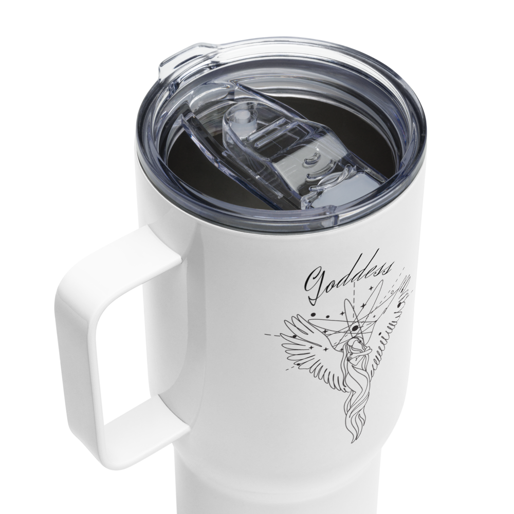 Goddess Travel mug with a handle