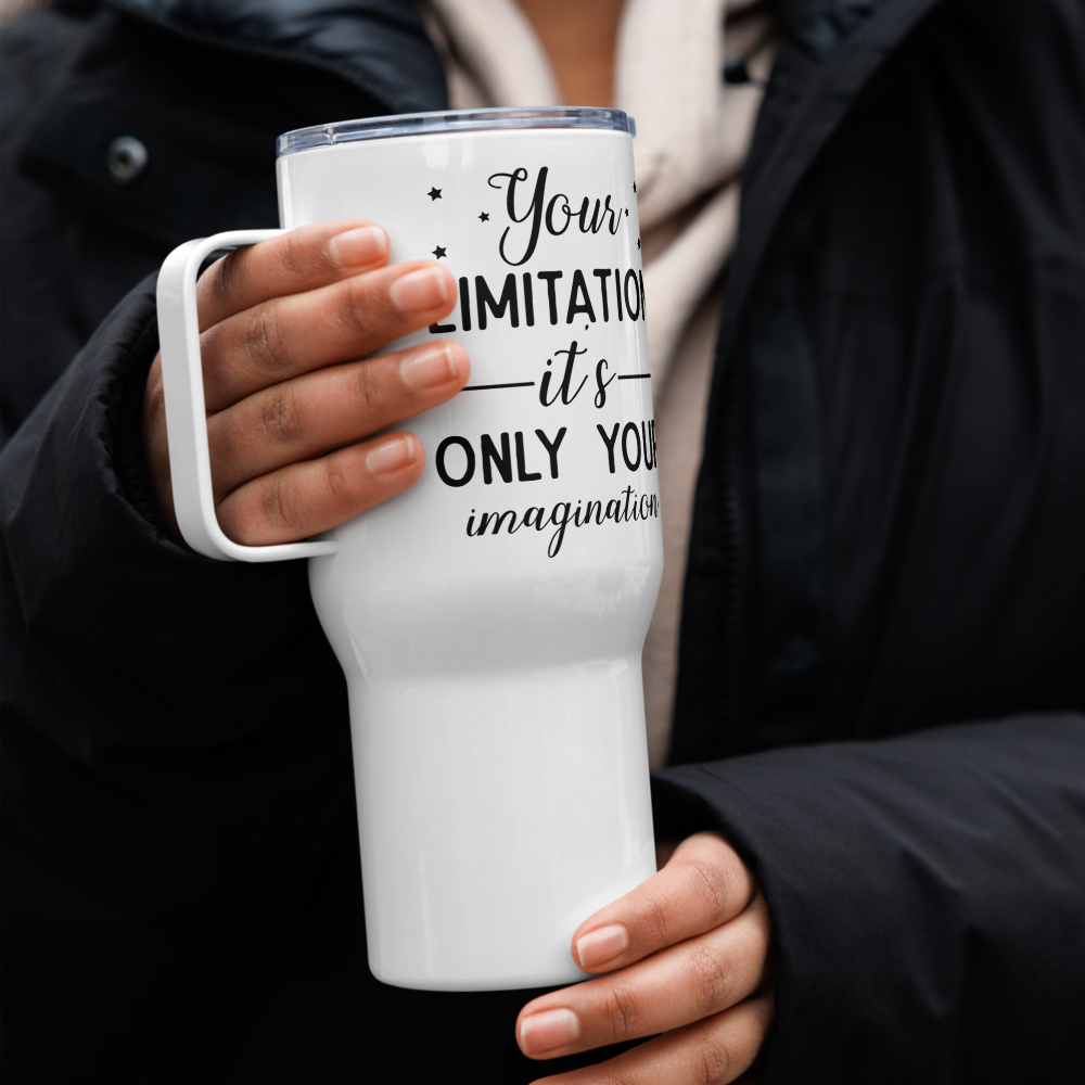 Limitation Travel mug with a handle