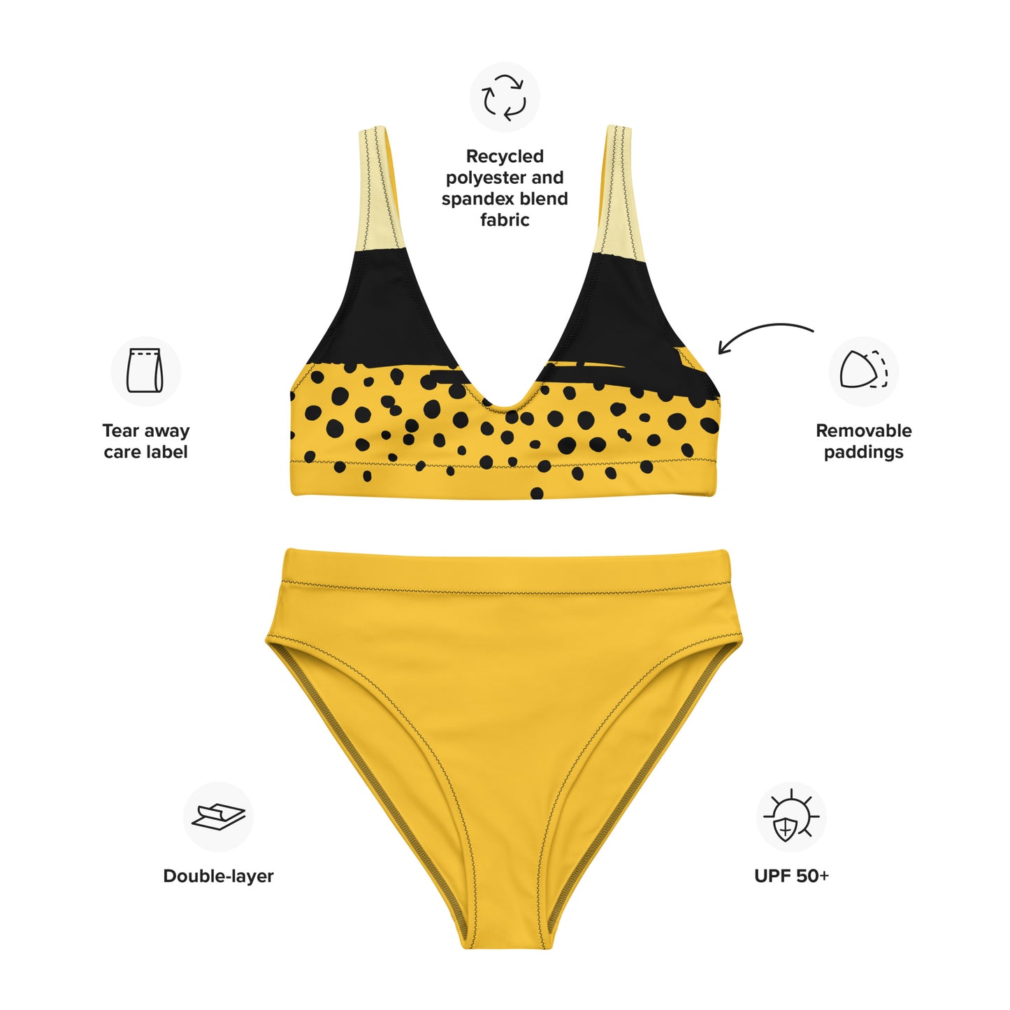 Recycled high-waisted bikini - BELLAREME