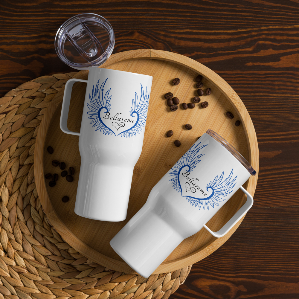 Branded Travel mug with a handle
