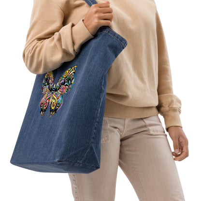 Organic Denim Tote Bag - BELLAREME